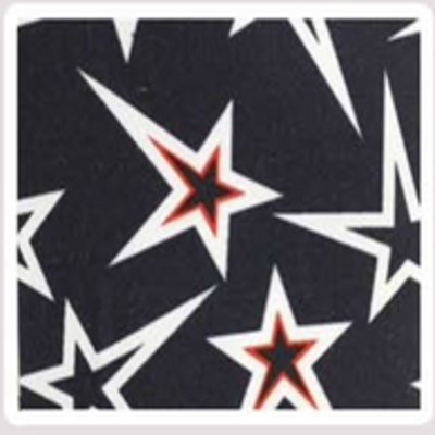 Graphic star knitted fabric swatch from the Hippo Knitting archive